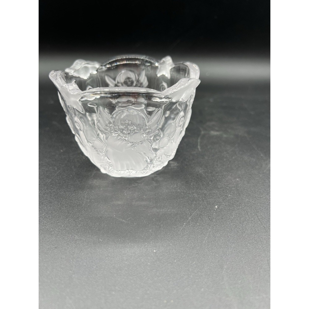 🎄Mikasa Christmas Angel Holiday Candle / Candy Holder Glass Bowl – Vintage